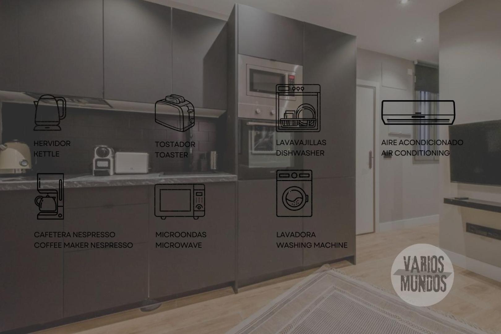 Urban And Central Apt 5Pax En Calle Silva-Gran Via E2 マドリード エクステリア 写真